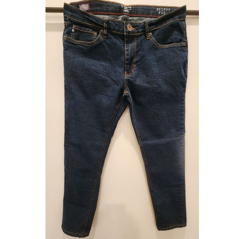 Chaps Men’s Skinny Fit Dark Wash Denim Jeans - Size 34x30